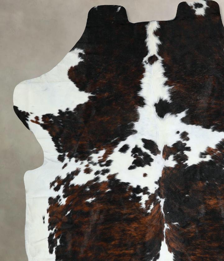 Tricolor XX-Large European Cowhide Rug 7'9"H x 7'2"W #A41216 by Hudson Hides