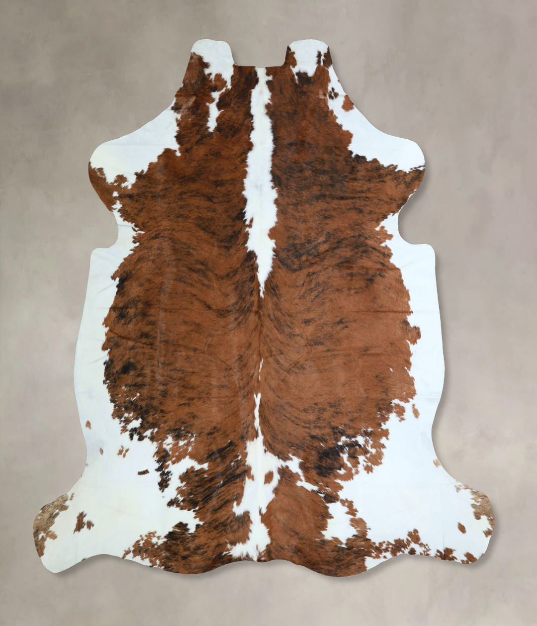 Tricolor X-Large European Cowhide Rug 6'10"H x 6'9"W #A41221 by Hudson