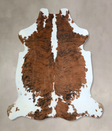 Tricolor X-Large European Cowhide Rug 6'10"H x 6'9"W #A41221 by Hudson Hides