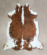 Tricolor X-Large European Cowhide Rug 6'10"H x 6'9"W #A41221 by Hudson Hides