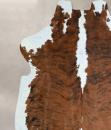 Tricolor X-Large European Cowhide Rug 6'10"H x 6'9"W #A41221 by Hudson Hides