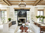 Tricolor X-Large European Cowhide Rug 6'10"H x 6'9"W #A41221 by Hudson Hides