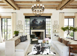 Tricolor X-Large European Cowhide Rug 7'2"H x 6'9"W #A41222 by Hudson Hides