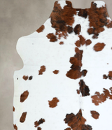Tricolor X-Large European Cowhide Rug 7'2"H x 6'7"W #A41225 by Hudson Hides