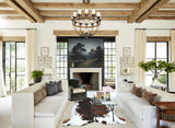 Tricolor X-Large European Cowhide Rug 7'3"H x 6'9"W #A41227 by Hudson Hides