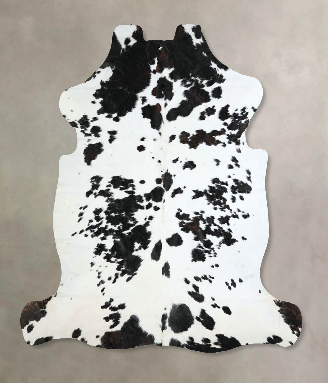 Black and White X-Large Brazilian Cowhide Rug 6'7"H x 6'5"W #A41231 by