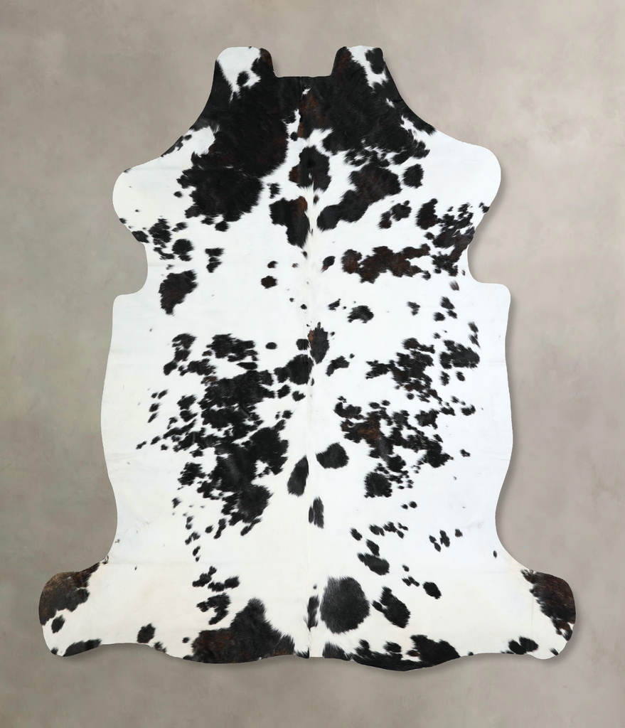 Black and White X-Large Brazilian Cowhide Rug 6'7"H x 6'5"W #A41231 by Hudson Hides