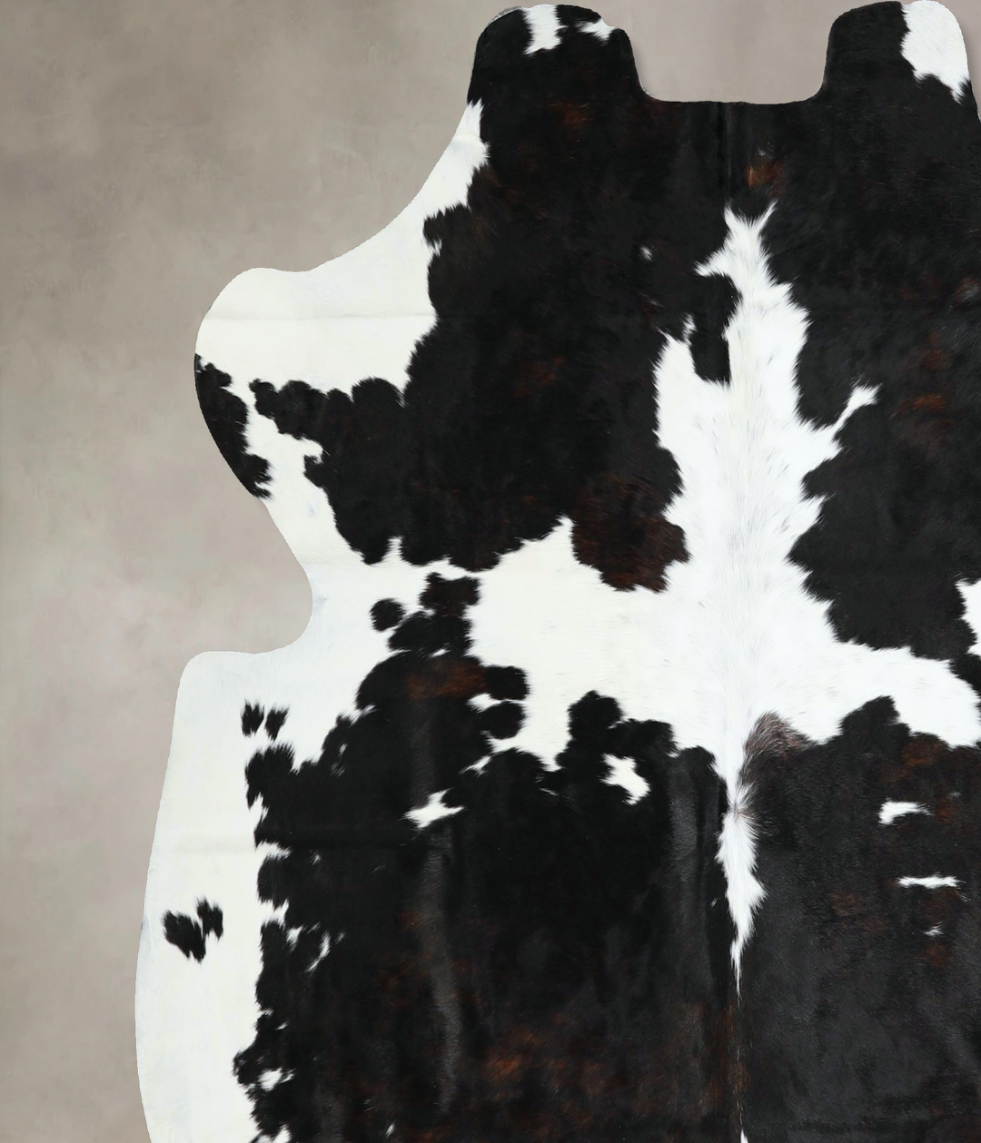 Black and White X-Large Brazilian Cowhide Rug 6'6"H x 6'8"W #A41232 by