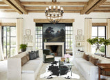 Black and White X-Large Brazilian Cowhide Rug 6'6"H x 6'8"W #A41232 by Hudson Hides