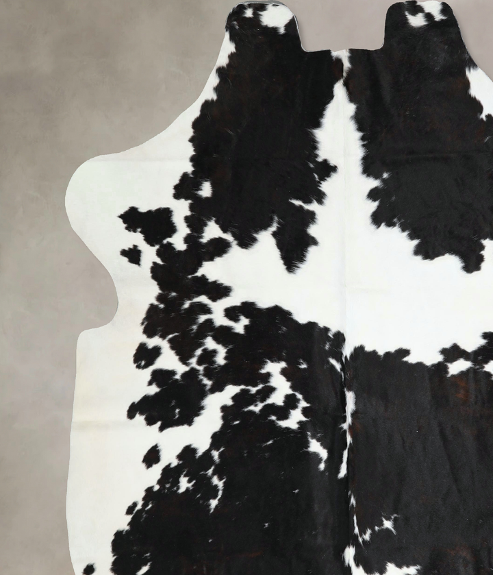 Black and White X-Large Brazilian Cowhide Rug 6'9"H x 6'7"W #A41235 by Hudson Hides