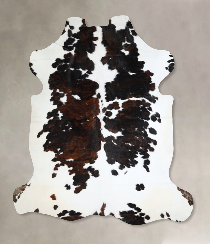 Tricolor X-Large European Cowhide Rug 7'5"H x 6'8"W #A41248 by Hudson Hides