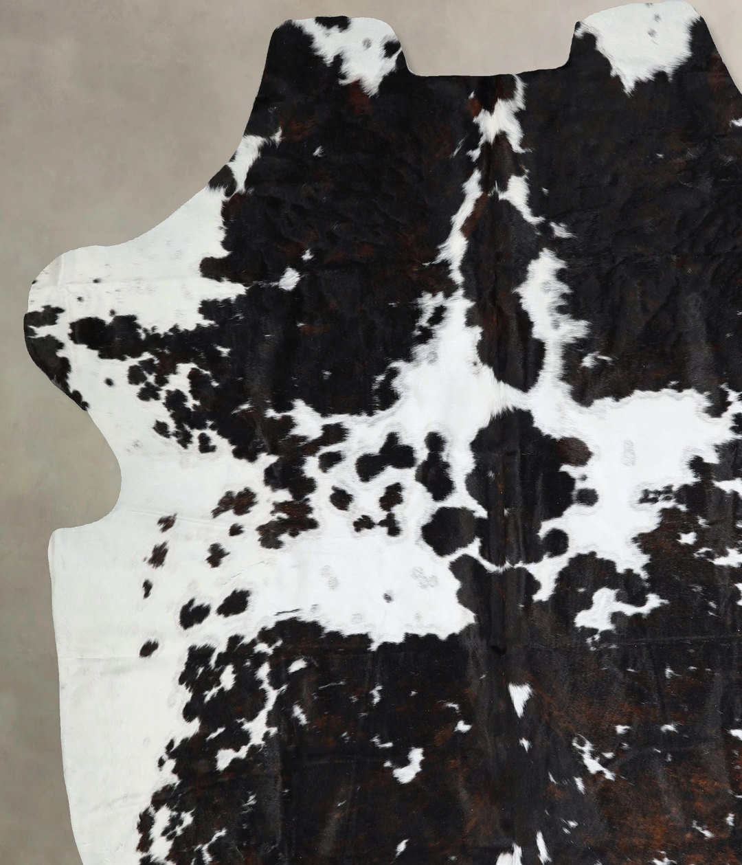 Tricolor XX-Large European Cowhide Rug 7'2"H x 7'0"W #A41251 by Hudson