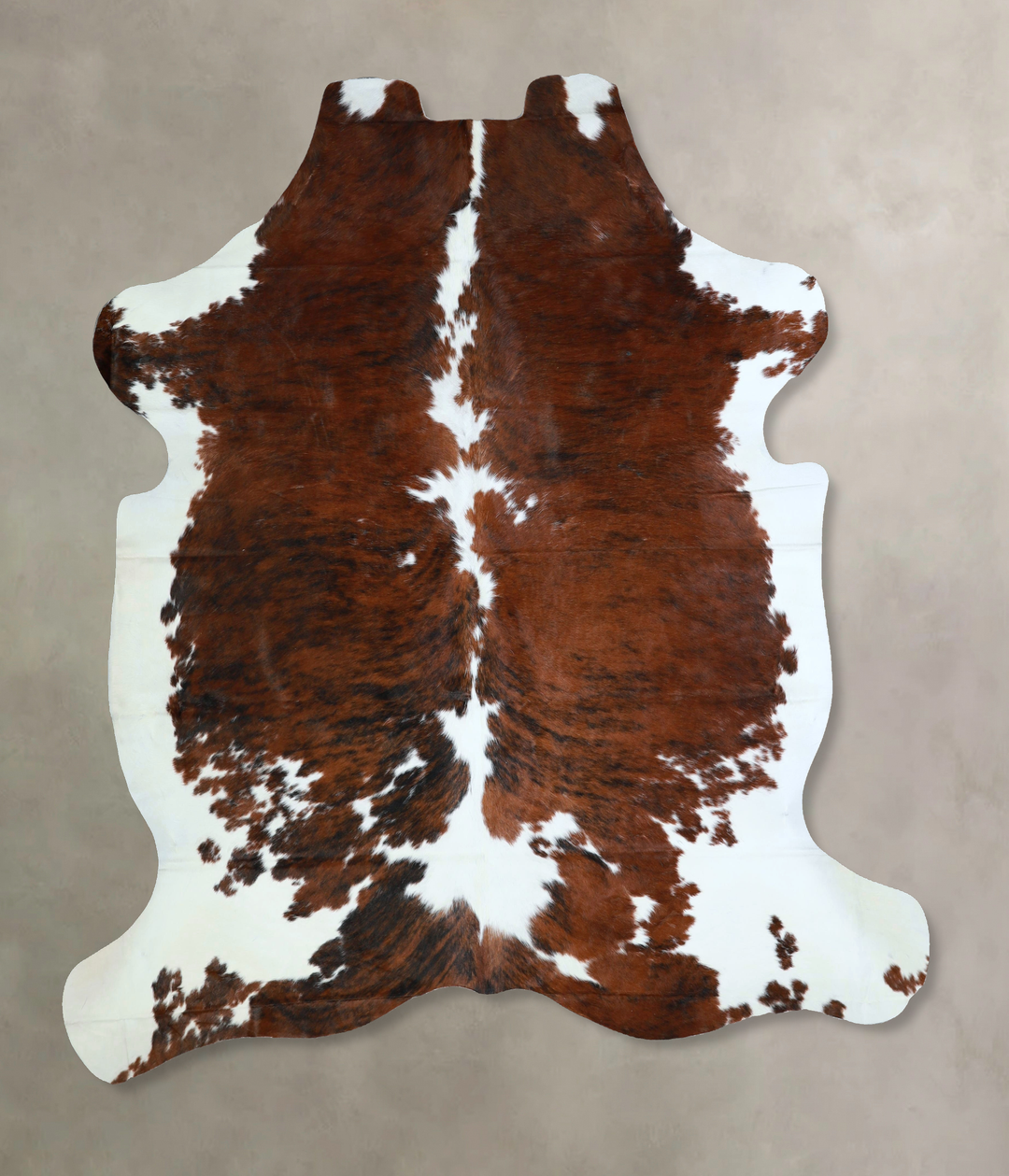 Tricolor X-Large European Cowhide Rug 7'5"H x 6'7"W #A41253 by Hudson 