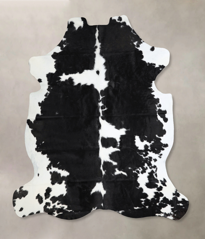 Black and White X-Large Brazilian Cowhide Rug 6'9"H x 6'4"W #A41257 by Hudson Hides