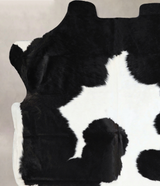 Black and White X-Large Brazilian Cowhide Rug 6'7"H x 6'2"W #A41258 by Hudson Hides