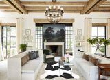 Black and White X-Large Brazilian Cowhide Rug 6'7"H x 6'2"W #A41258 by Hudson Hides