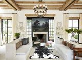 Black and White X-Large Brazilian Cowhide Rug 6'10"H x 6'5"W #A41259 by Hudson Hides