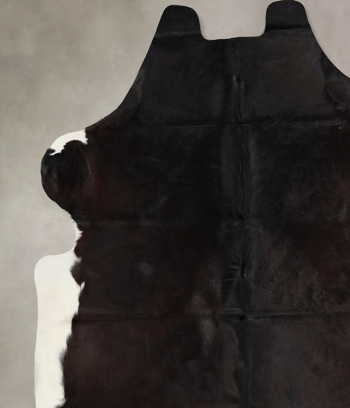 Chocolate and White X-Large Brazilian Cowhide Rug 6'9"H x 6'5"W #A41260 by Hudson Hides