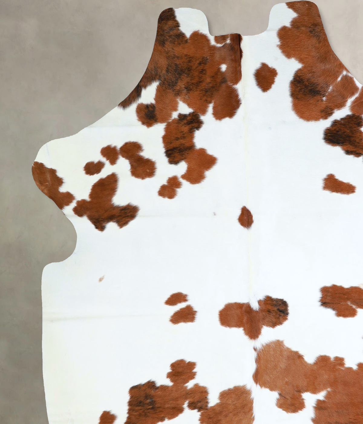 Brown and White XX-Large Brazilian Cowhide Rug 7'8"H x 6'9"W #A41267 by Hudson Hides
