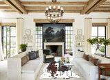 Tricolor X-Large European Cowhide Rug 7'0"H x 6'4"W #A41271 by Hudson Hides