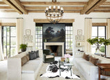 Tricolor X-Large European Cowhide Rug 7'0"H x 6'7"W #A41272 by Hudson Hides