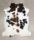 Tricolor X-Large European Cowhide Rug 7'2"H x 6'7"W #A41274 by Hudson Hides