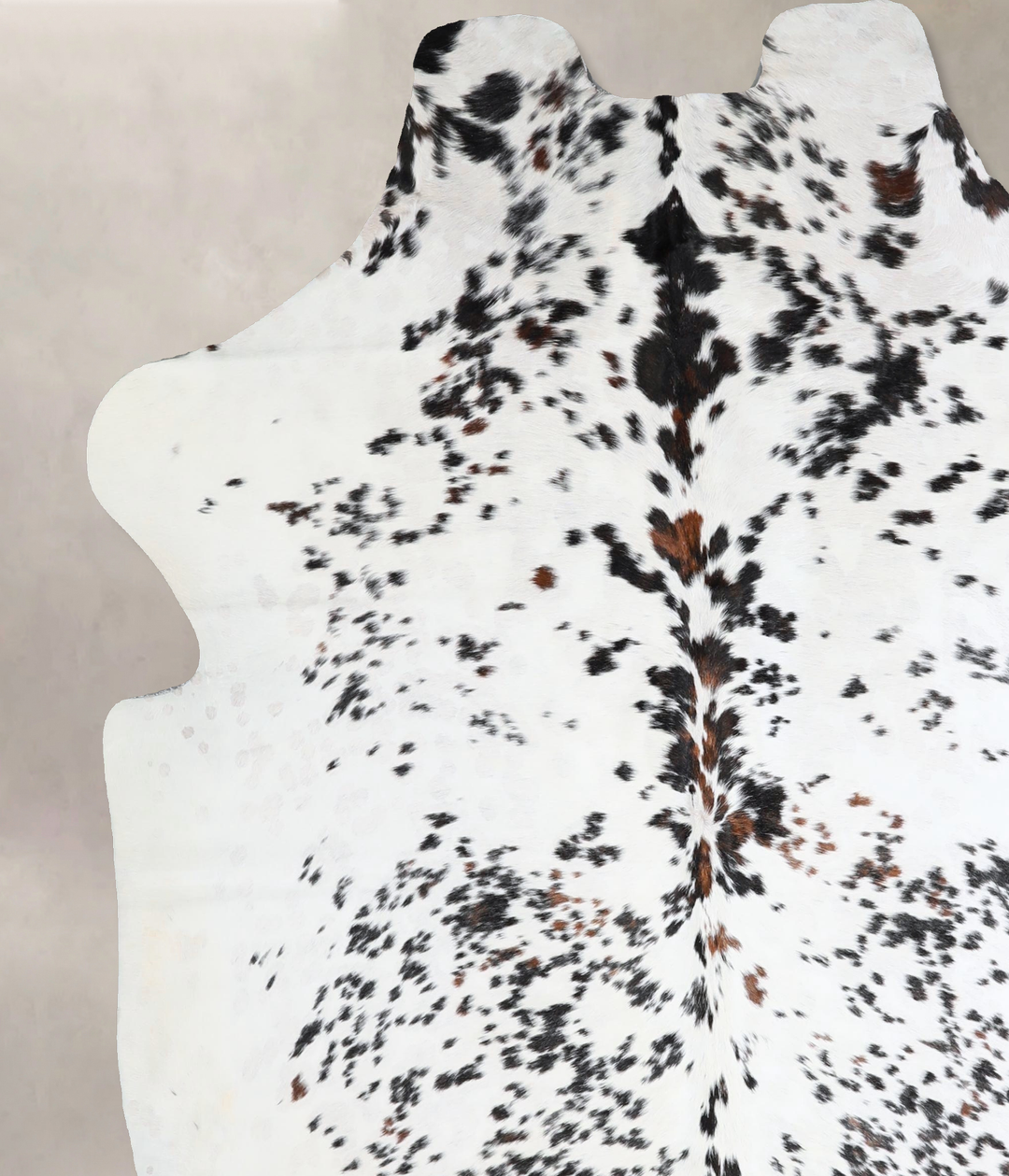 Tricolor X-Large European Cowhide Rug 7'2"H x 6'3"W #A41279 by Hudson 