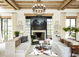 Tricolor X-Large European Cowhide Rug 7'4"H x 6'6"W #A41280 by Hudson Hides