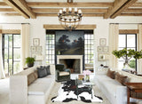 Tricolor X-Large European Cowhide Rug 7'2"H x 6'8"W #A41283 by Hudson Hides