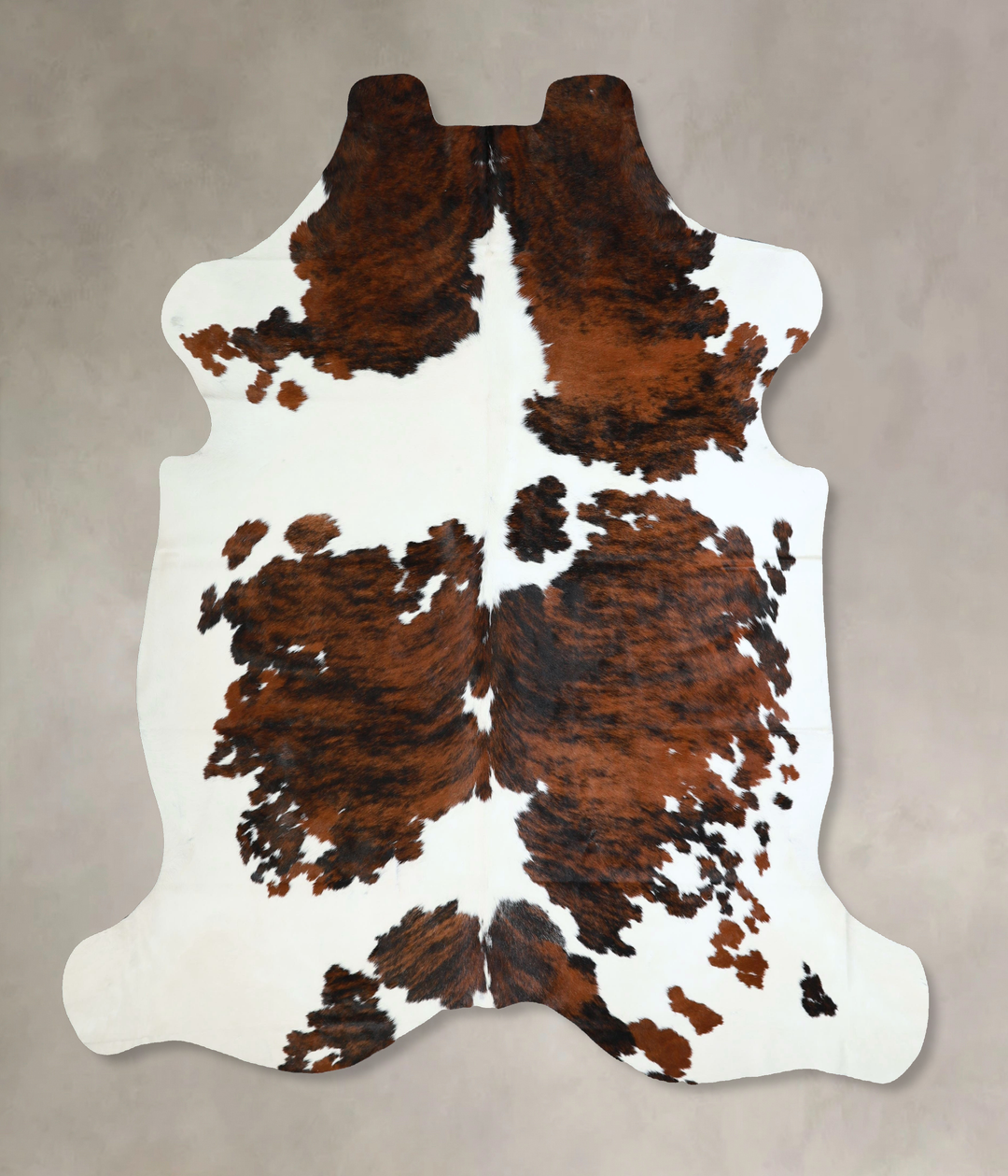 Tricolor X-Large European Cowhide Rug 7'2"H x 6'8"W #A41284 by Hudson 