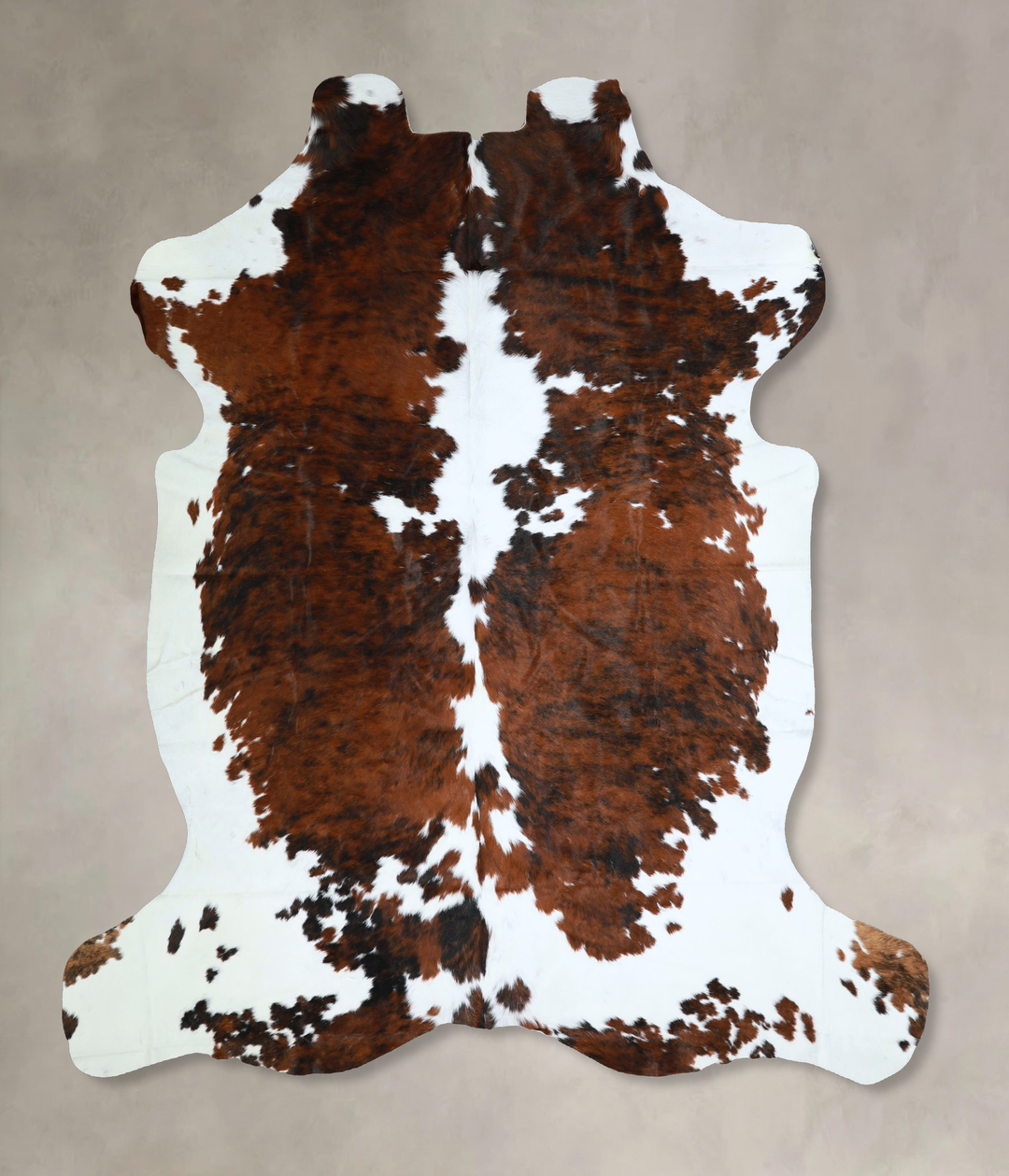Tricolor X-Large European Cowhide Rug 6'10"H x 6'8"W #A41286 by Hudson