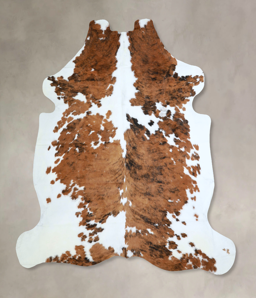 Tricolor X-Large European Cowhide Rug 6'10"H x 6'5"W #A41287 by Hudson Hides