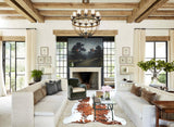 Tricolor X-Large European Cowhide Rug 6'10"H x 6'5"W #A41287 by Hudson Hides
