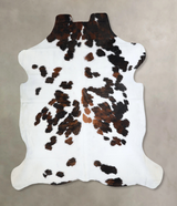 Tricolor X-Large European Cowhide Rug 7'0"H x 6'10"W #A41288 by Hudson Hides