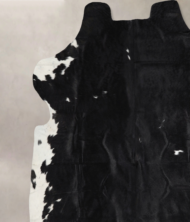Black and White X-Large Brazilian Cowhide Rug 6'5"H x 6'10"W #A41291 by Hudson Hides