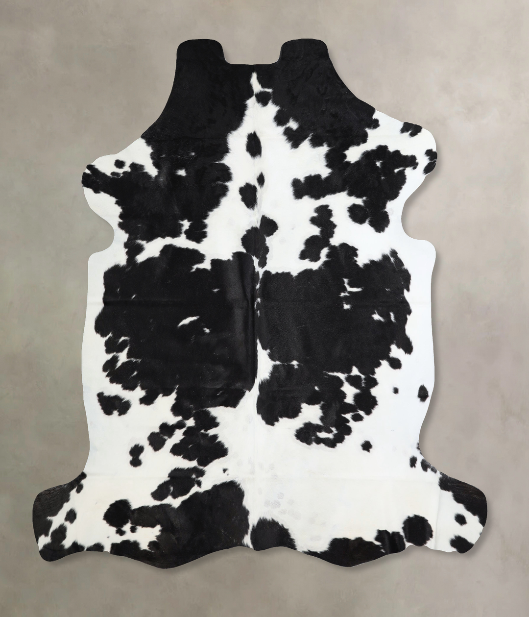 Black and White X-Large Brazilian Cowhide Rug 6'5"H x 6'5"W #A41292 by