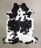 Black and White X-Large Brazilian Cowhide Rug 6'5