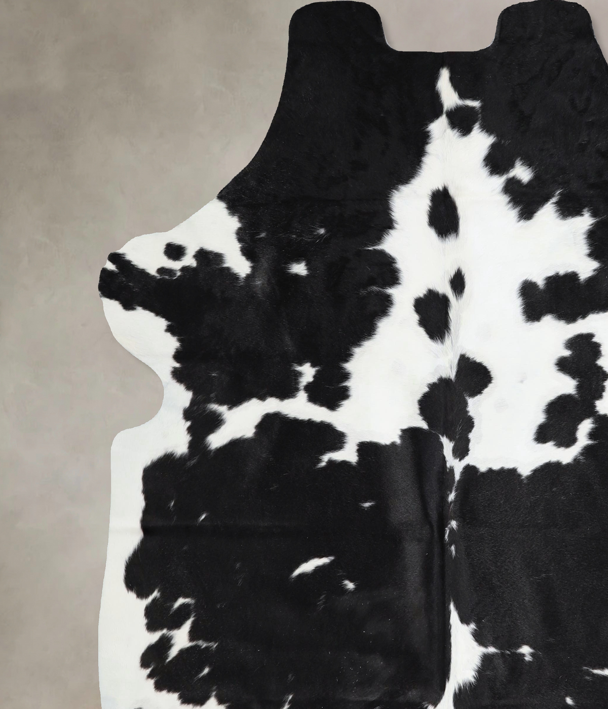 Black and White X-Large Brazilian Cowhide Rug 6'5"H x 6'5"W #A41292 by Hudson Hides