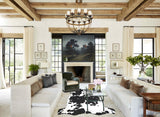 Black and White X-Large Brazilian Cowhide Rug 6'5"H x 6'5"W #A41292 by Hudson Hides