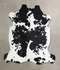 Black and White X-Large Brazilian Cowhide Rug 6'5
