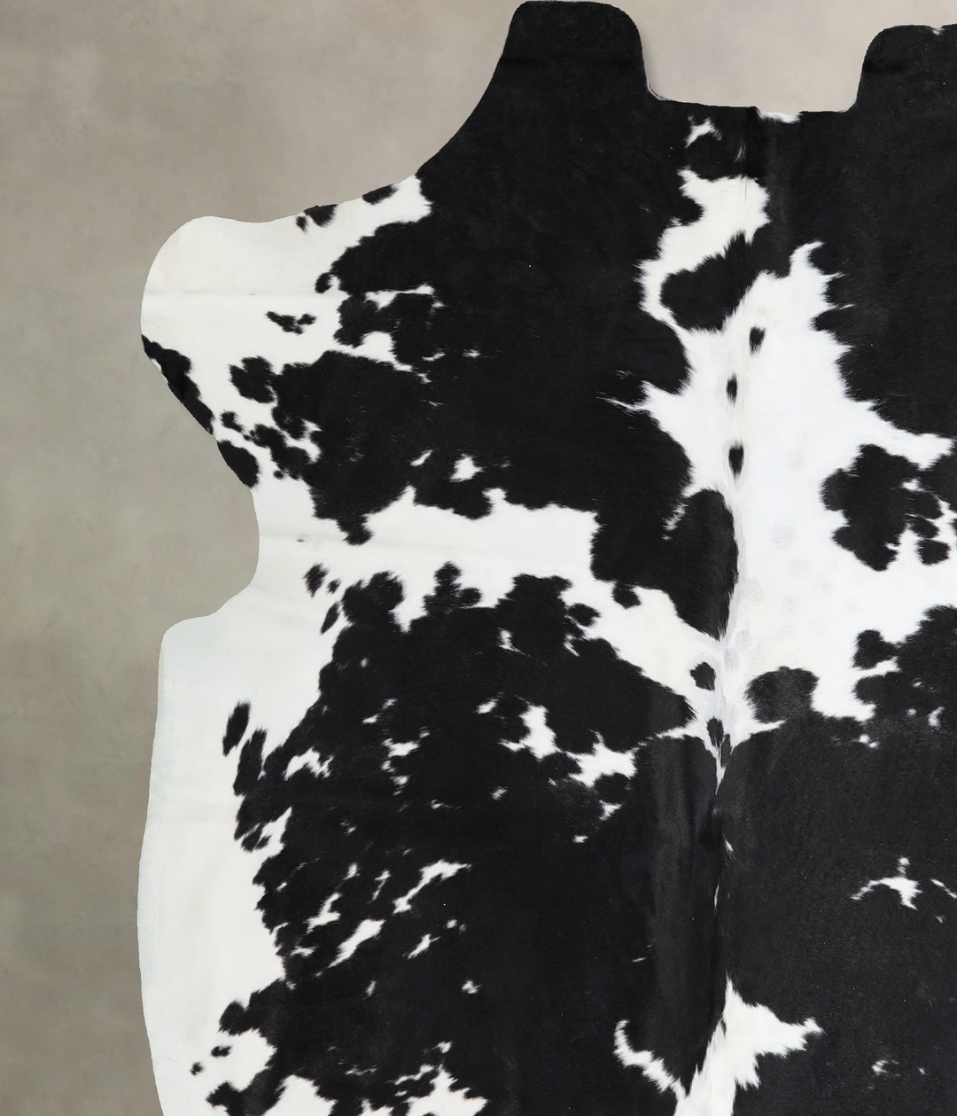 Black and White X-Large Brazilian Cowhide Rug 6'5"H x 6'6"W #A41293 by