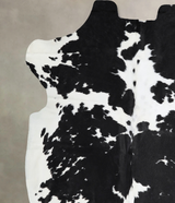 Black and White X-Large Brazilian Cowhide Rug 6'5"H x 6'6"W #A41293 by Hudson Hides