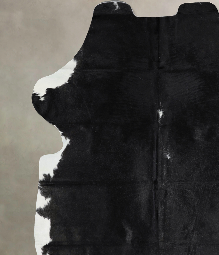 Black and White X-Large Brazilian Cowhide Rug 6'11"H x 6'2"W #A41294 by Hudson Hides