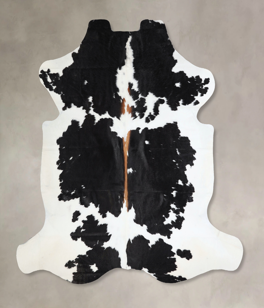 Black and White X-Large Brazilian Cowhide Rug 6'6"H x 6'8"W #A41295 by Hudson Hides