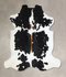 Black and White X-Large Brazilian Cowhide Rug 6'6