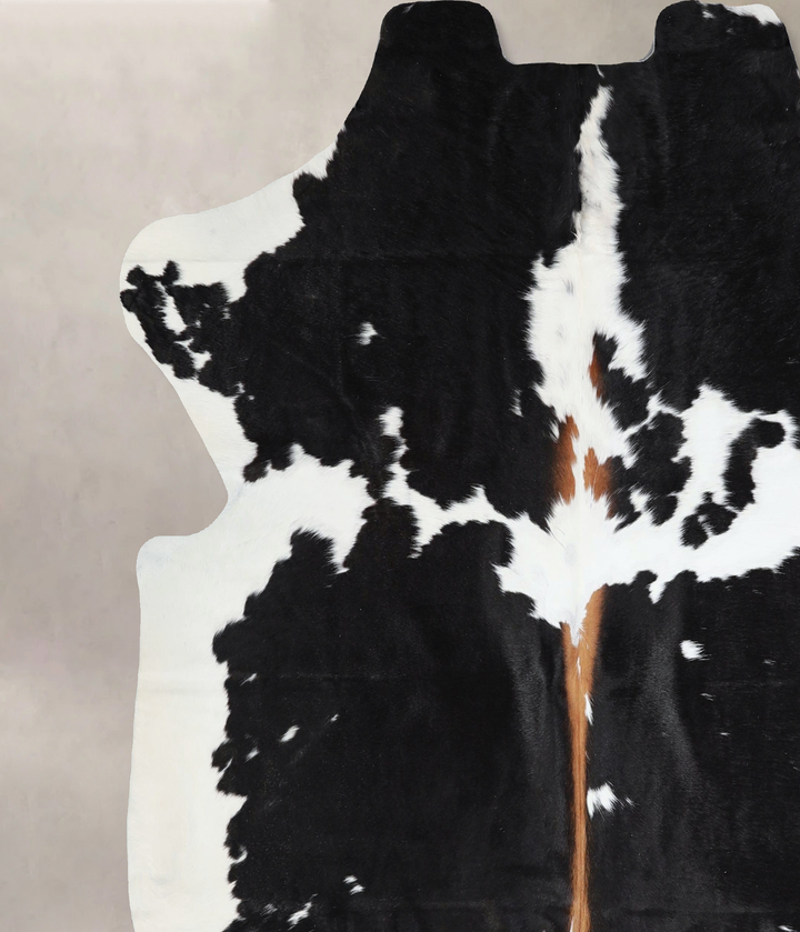 Black and White X-Large Brazilian Cowhide Rug 6'6"H x 6'8"W #A41295 by Hudson Hides