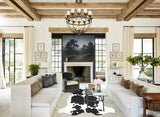 Black and White X-Large Brazilian Cowhide Rug 6'6"H x 6'8"W #A41295 by Hudson Hides