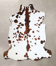 Tricolor X-Large European Cowhide Rug 7'1"H x 6'11"W #A41296 by Hudson Hides