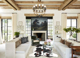 Tricolor X-Large European Cowhide Rug 7'2"H x 6'5"W #A41297 by Hudson Hides