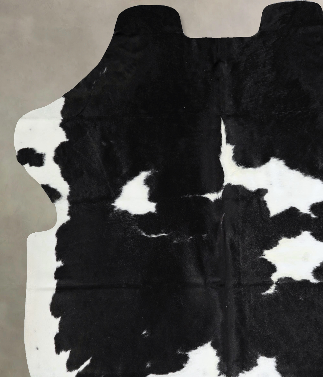 Black and White X-Large Brazilian Cowhide Rug 7'1"H x 6'3"W #A41302 by